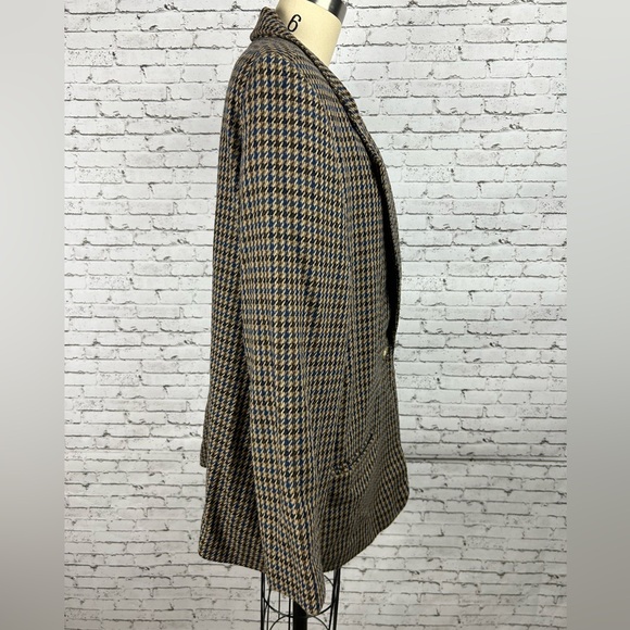 SAG HARBOR | 40% wool houndstooth blazer with shoulder pads size 16 - Picture 5 of 12